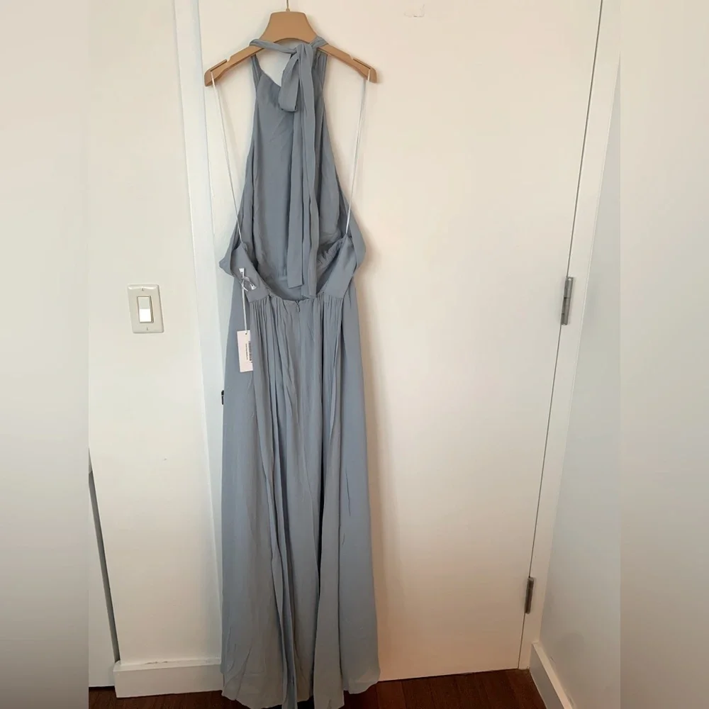 Reformation Andee maxi dress in Mineral blue